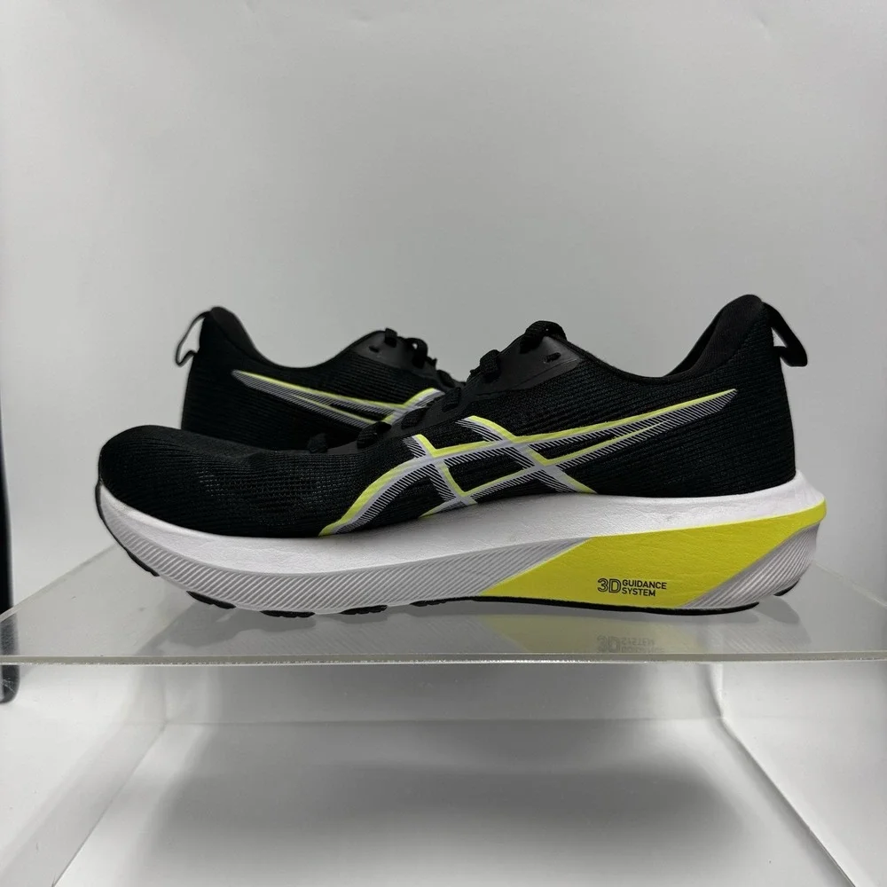 ASICS GT-1000 14 Black/Citron 1011C077 Running Stability Shoes Men's Size 9